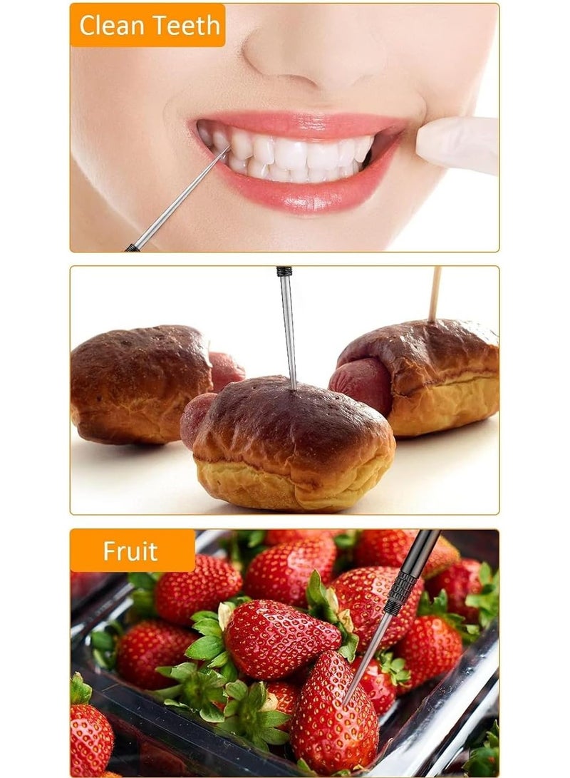 مسواك محمول من المعدن صديق للبيئة جيب مسواك معدني حامل مسواك للتخييم في الهواء الطلق والسفر - Image 4