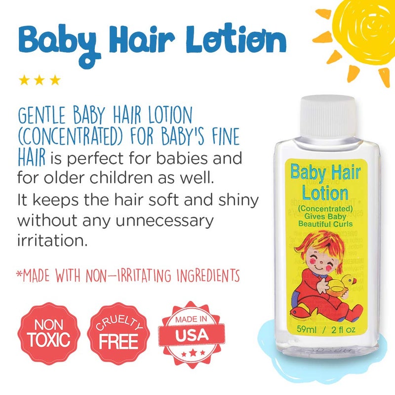 Clubman Gentle Baby Hair Lotion (Concentrated) for Baby's Fine Hair, 2 oz x 3 packs - Image 4