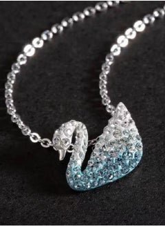 Generic Studded Iconic Swan Pendant Necklace  - Image 3