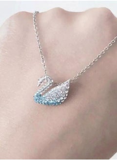 Generic Studded Iconic Swan Pendant Necklace  - Image 5