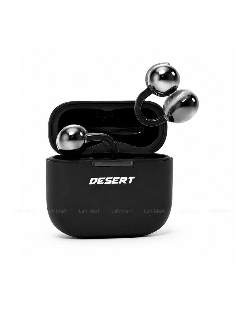 Desert Premium Wireless Earbuds with ENC, 30H Playback, Touch Controls & Type-C Charging Case - Image 1