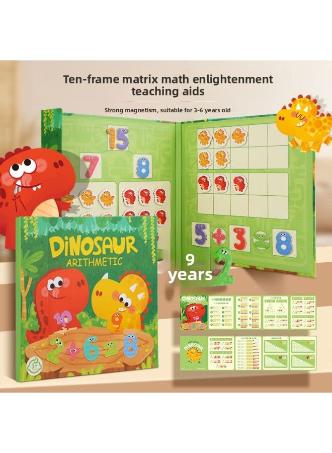 Ten-grid Array Mathematics Enlightenment Addition And Subtraction Teaching Aids Digital Decomposition Toys Children's First Grade Learning Arithmetic Puzzle Artifact-Color:0-20 Digit Decomposition (Full English Version)  - Image 2