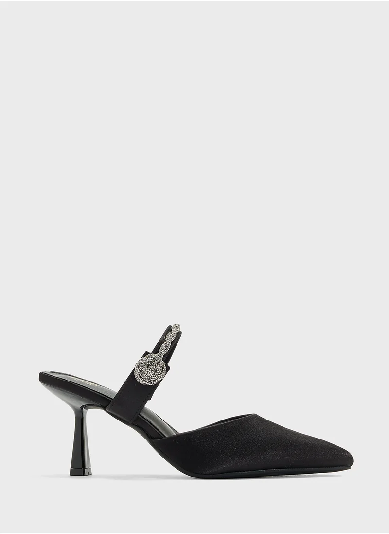 ELLA Diamante Heeled Pump