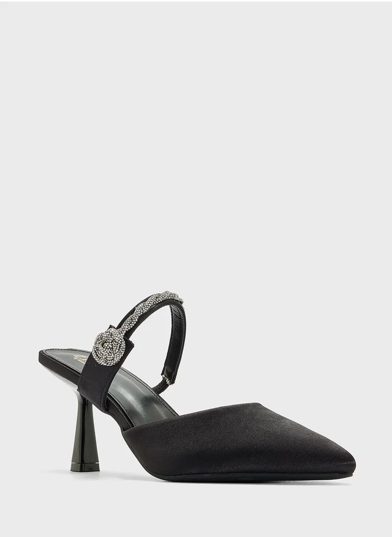ELLA Diamante Heeled Pump