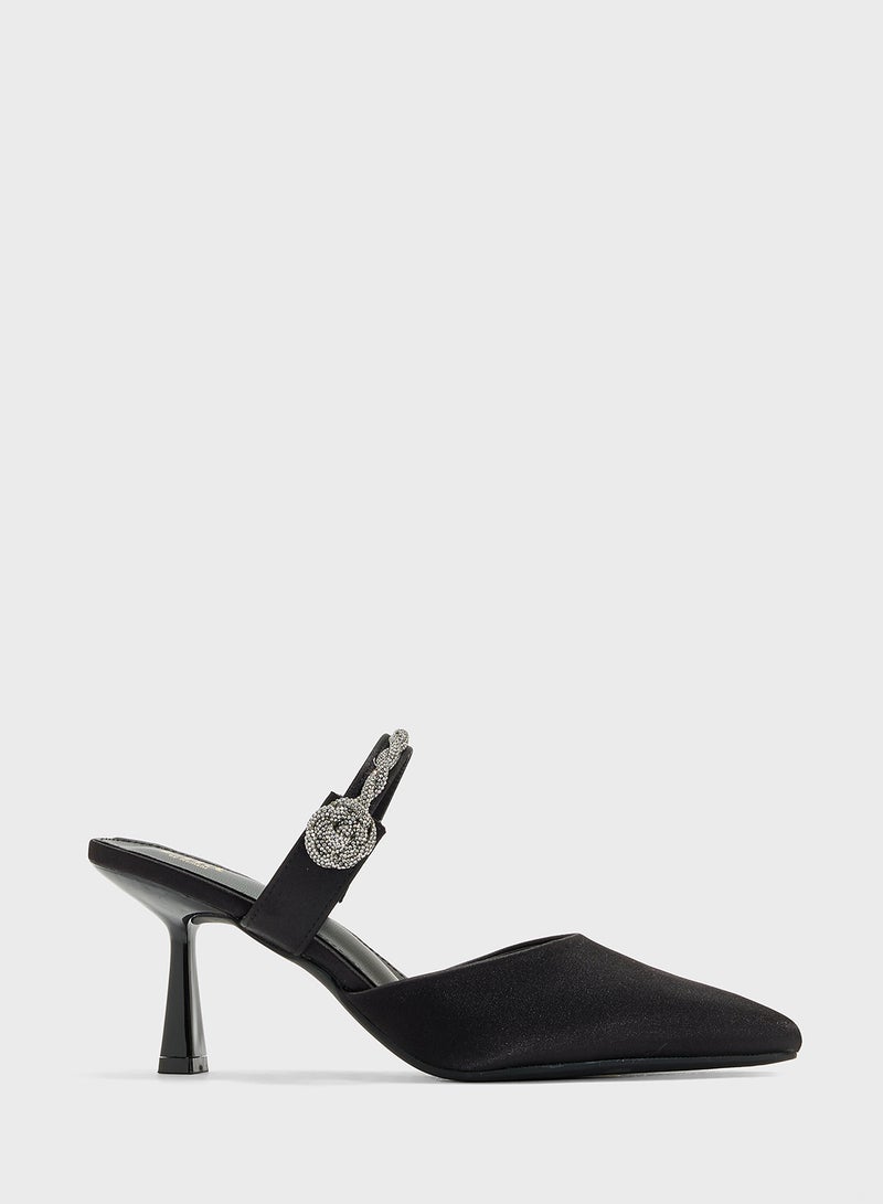 ELLA Diamante Heeled Pump - Image 1