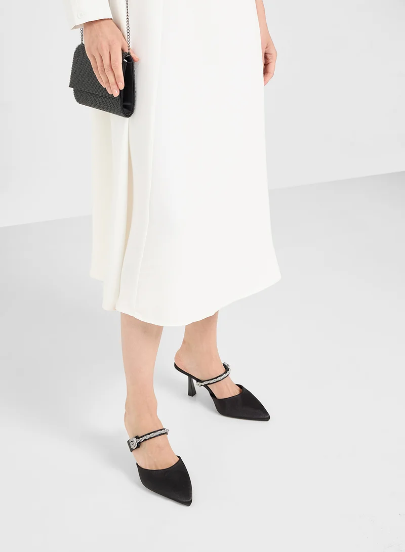 ELLA Diamante Heeled Pump