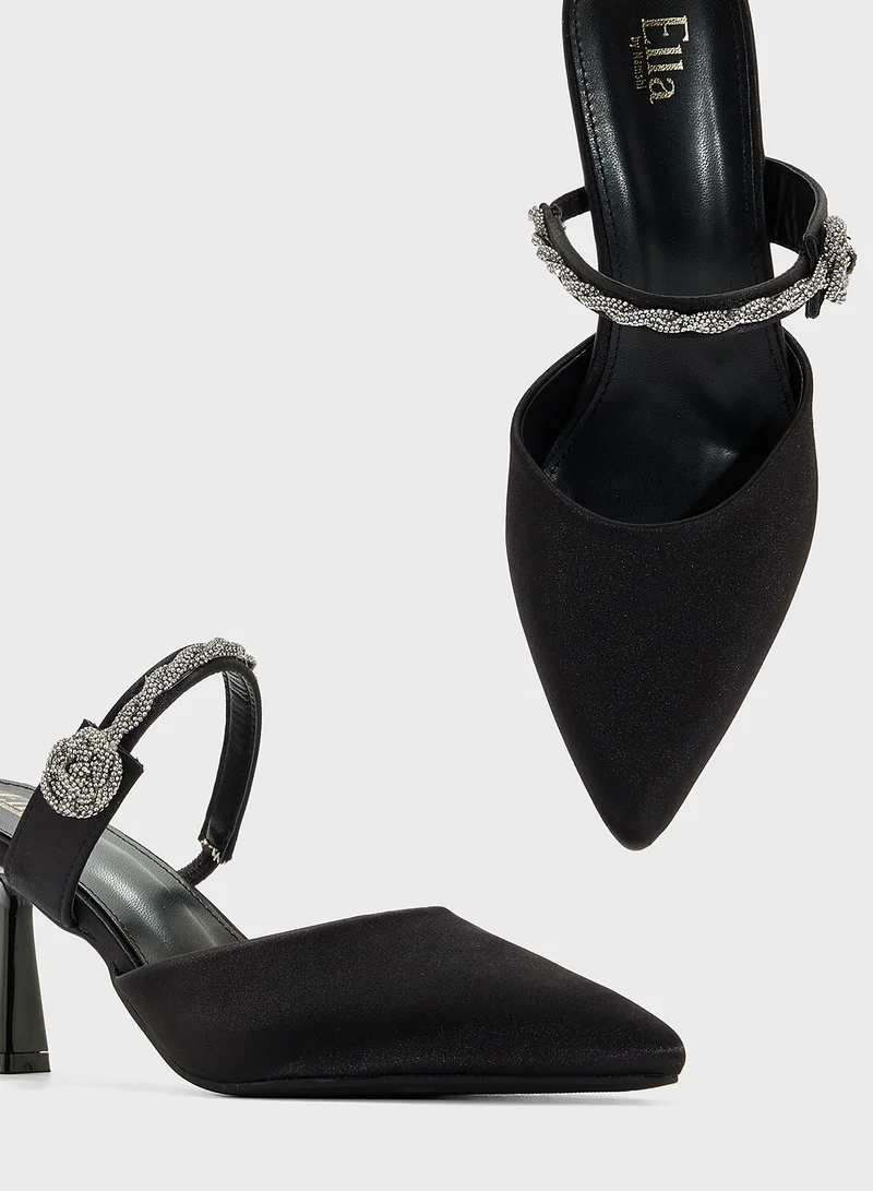 ELLA Diamante Heeled Pump