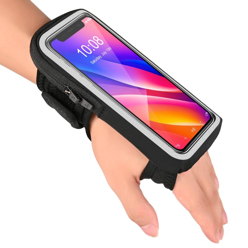 Kebrela Wristband Phone Holder for Running, Forearm Armbands, Running Armband with Card Slot for iPhone Pro Max Plus (16/15/14/13/12/11/X/XR), for Galaxy S24/S10, Cell Phone Holder Up to 7.0'' Phone - Image 1