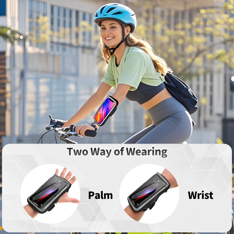 Kebrela Wristband Phone Holder for Running, Forearm Armbands, Running Armband with Card Slot for iPhone Pro Max Plus (16/15/14/13/12/11/X/XR), for Galaxy S24/S10, Cell Phone Holder Up to 7.0'' Phone - Image 2