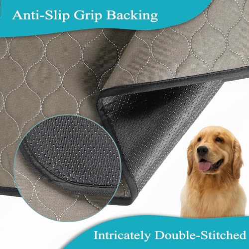 Bunlitent Washable Pee Pads for Dogs 72" x 72", 2 Pack, Reusable Puppy Pads, Dog Training Pads with Quick Dry, Large Anti-Slip Whelping Pad for Pet, Playpen, Incontinence, Housebreaking - Image 4