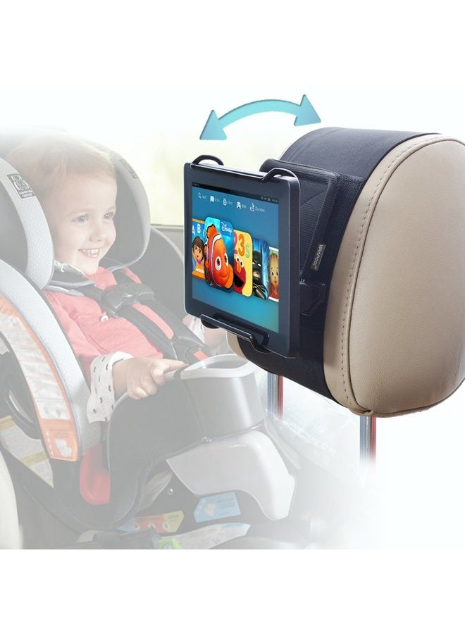 WANPOOL Car Headrest Holder Angle Adjustable Car Headrest Mount Holder for 7-10 Inch Fire Tablets - Image 1