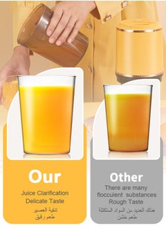 Kawu Portable Cold Press Juicer, Rechargeable Slow Masticating Juicer Machine for Most Fruits and Vegetables, Lemon Orange Juicer, High Juice Yield, Easy to Clean, for Outdoor, Travel, Camping, Gym  - Image 5