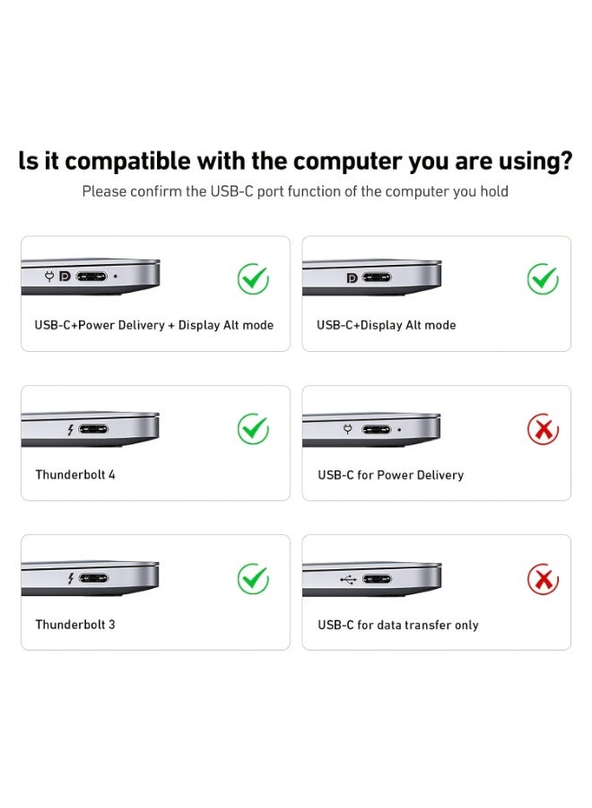 USB C to HDMI 2 Meter Cable [4K@60Hz, Aluminum Shell, Nylon Braided], Thunderbolt 3/4 Compatible with iPhone 15 16 Pro/Max, MacBook Pro/Air 2023, iPad Pro, Surface Book 2, Galaxy S23 and More - Image 5