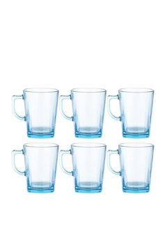 باساباش طقم اكواب باشابتشي شاي كاري - 6 قطع - 270 مل - لون تركواز  - Image 1