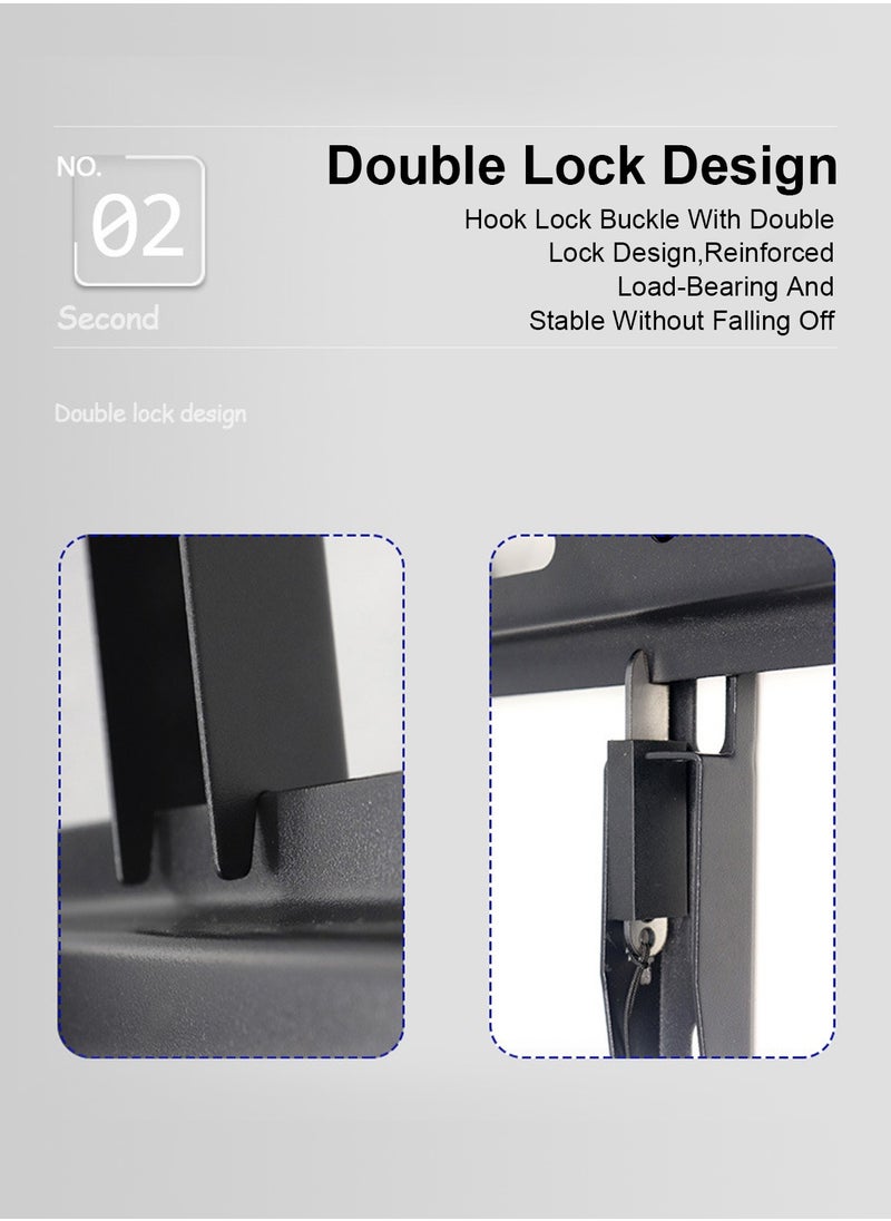 FlashHawk TV Wall Mount Bracket for 26-65 Inch Flat Screen TVs, Fixed Space-Saving Design with 50KG Load Capacity, 23mm from Wall, VESA 200x200-400x400mm  - Image 4
