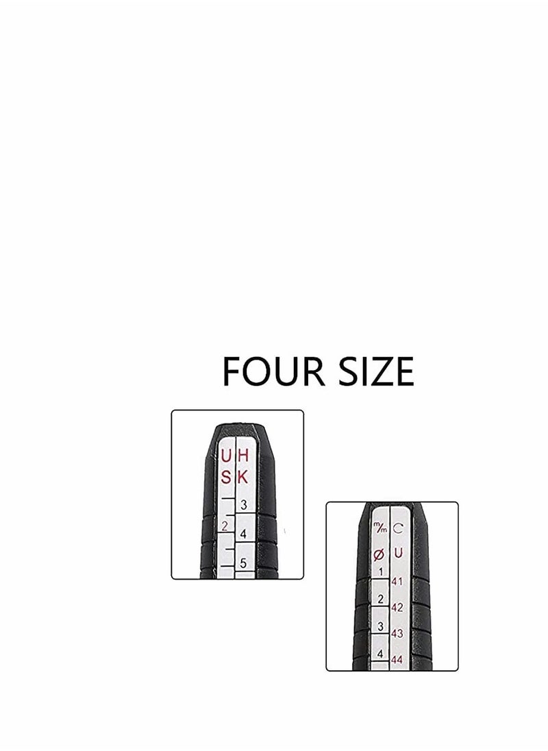 KASTWAVE - Ring Sizer Measuring Tool Set, Ring Gauges&Finger Sizer Mandrel (Four Sizes) for Jewelry Sizing Measuring - Image 1