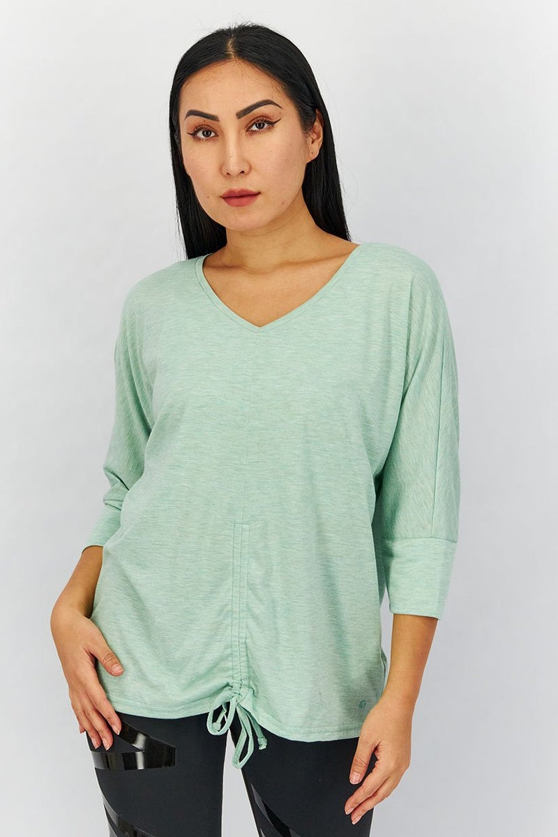 Tchibo Women Sportswear Fit Yoga Top, Mint Green  - Image 1