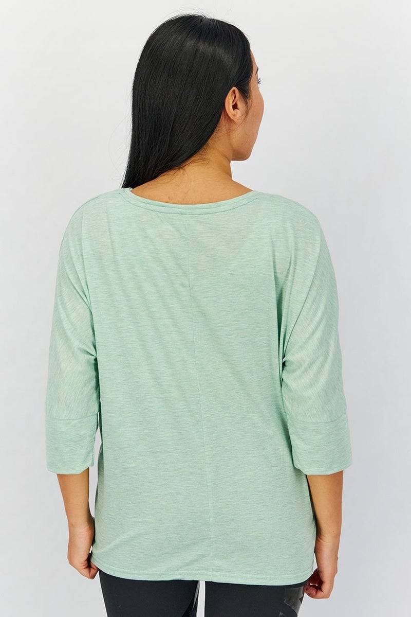 Tchibo Women Sportswear Fit Yoga Top, Mint Green  - Image 3
