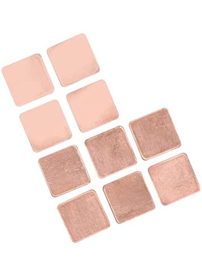 20Pcs 15x15mm Copper Thermal Pad Heat Sink Shim 1 5mm for Laptop CPU GPU RAM - Image 5