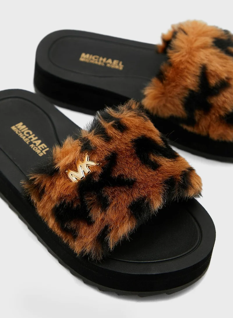 Michael Kors Youth Fur Slide