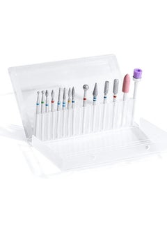 KASTWAVE Nail Drill Bits Set, 14pcs Professional Rotary Burrs Diamond Cuticle Remover Bits Kit 3/32" Bits Manicure Pedicure Remover Tools for Acrylic Gel Nails Cuticle Manicure  - Image 5