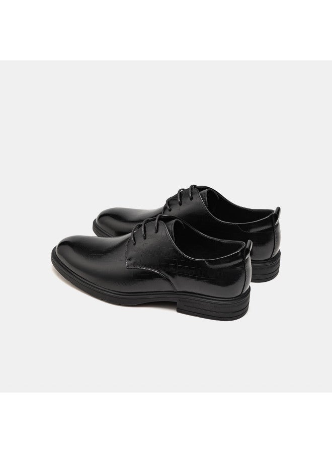 Aokang Men's Shoes, Autumn New Style Derby Shoes, Business Formal Wear, Non-slip, Work Commute Leather Shoes, Black , Size 42 - Image 3