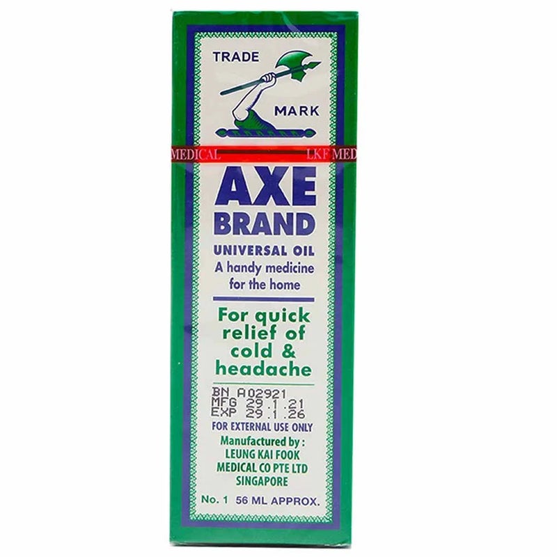 Axe Brand Universal Oil for Quick Relief of Cold and Headache- 56ml - Image 1