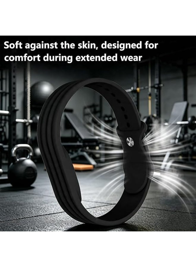 توكسيتي سوار سيليكون ZOXITY لجهاز Fitbit Air، حزام رياضي مسامي، ناعم، خفيف الوزن، ولطيف على البشرة. مقاوم للماء ومناسب للسباحة، التمارين، والنوم. متوافق مع Google Fitbit Air. يتوفر بألوان متعددة للرجال والنساء. - Image 5