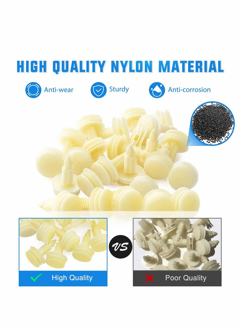 Excefore Door Trim Panel Clips Car Retainers Clips, GM Front Door Trim Panel Retainers Clip Automotive Body Parts Replacement for GM 10153057 Chevy Buick GMC Jimmy Pontiac Grand Prix 8mm Hole( 50Pcs ) - Image 4