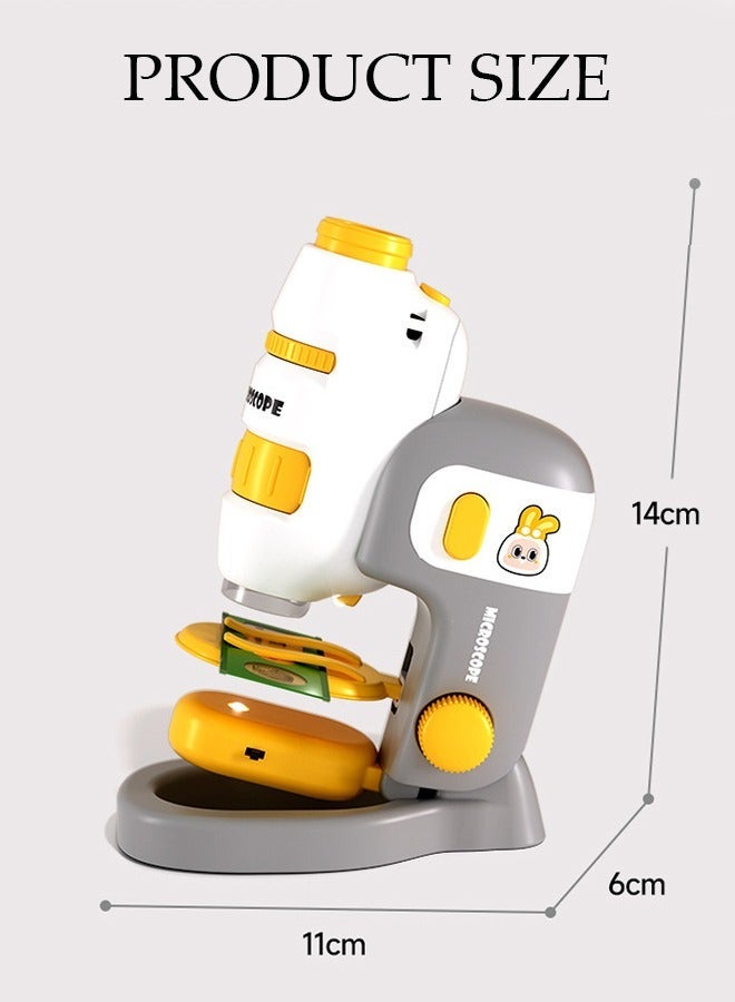 DUNISO Microscope Power LED Lighted Pocket Microscope Portable Microscope with 2 Specimens for Kids STEM and Educational Toy Interactive Learning 60X-180X - Image 4