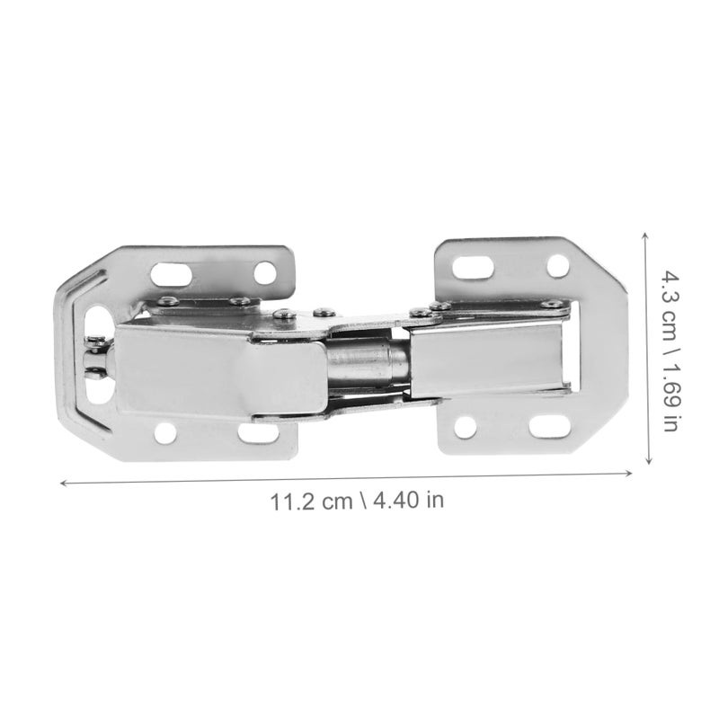 2Pcs Heavy Duty Hidden Hinge For Kitchen Cabinet Easy Snap Install - Image 5