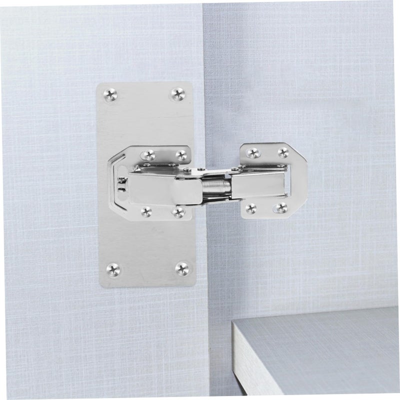 2Pcs Heavy Duty Hidden Hinge For Kitchen Cabinet Easy Snap Install - Image 3