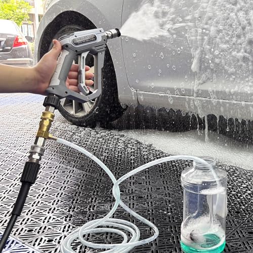 PWACCS Downstream Injector for Pressure Washer, Power Washer Chemical Injector Kit with 3/8" Quick Connect, Soap Injector with Siphon Hose 3-5 GPM - Image 2