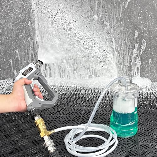 PWACCS Downstream Injector for Pressure Washer, Power Washer Chemical Injector Kit with 3/8" Quick Connect, Soap Injector with Siphon Hose 3-5 GPM - Image 4