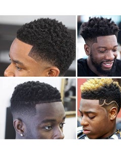 Y&D Twist Hair Comb-Barber Brush Favoured 2 in 1 DIY Men's Curly Style African Styling Tools Reducing Breakage Head Relaxing Small Salon Comb (Black)  - Image 2