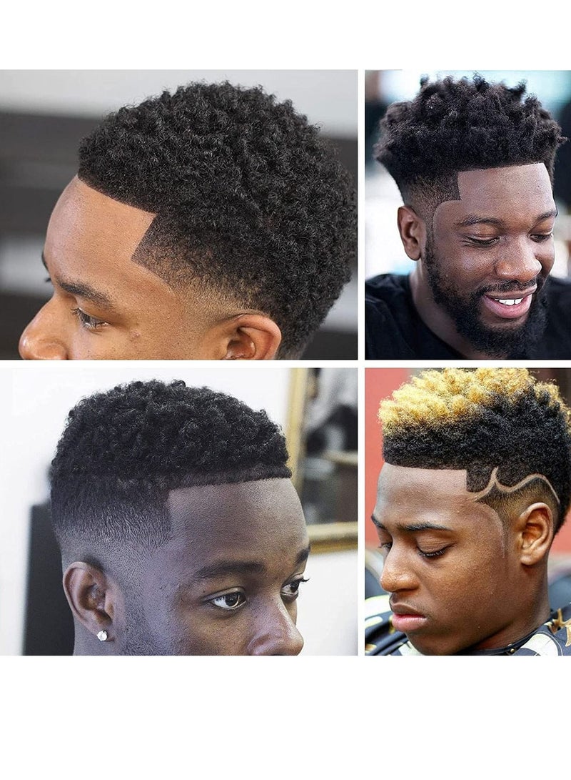 Y&D Twist Hair Comb-Barber Brush Favoured 2 in 1 DIY Men's Curly Style African Styling Tools Reducing Breakage Head Relaxing Small Salon Comb (Black) - Image 2