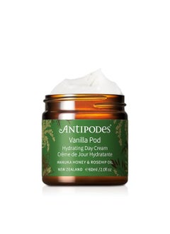 Antipodes ANTIPODES Vanilla Pod Hydrating Day Cream ? Anti Aging Face Moisturizer For Dry Skin ? with Rosehip Oil, Avocado Oil & Antioxidant Skincare Ingredients ? Dry Skin & Normal Skin ? 60ml, 2 fl. Oz 