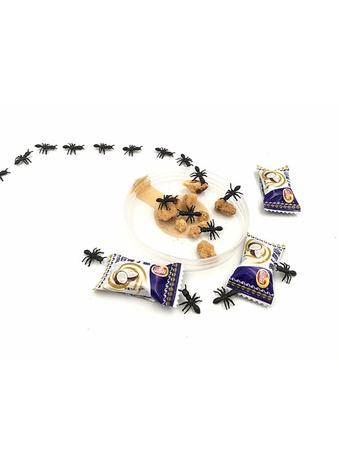 ALIMITOPIA ALIMITOPIA 200pcs Fake Black Ant Realistic Imitation Bug for Halloween Prank Props (Ant,Black)  - Image 2
