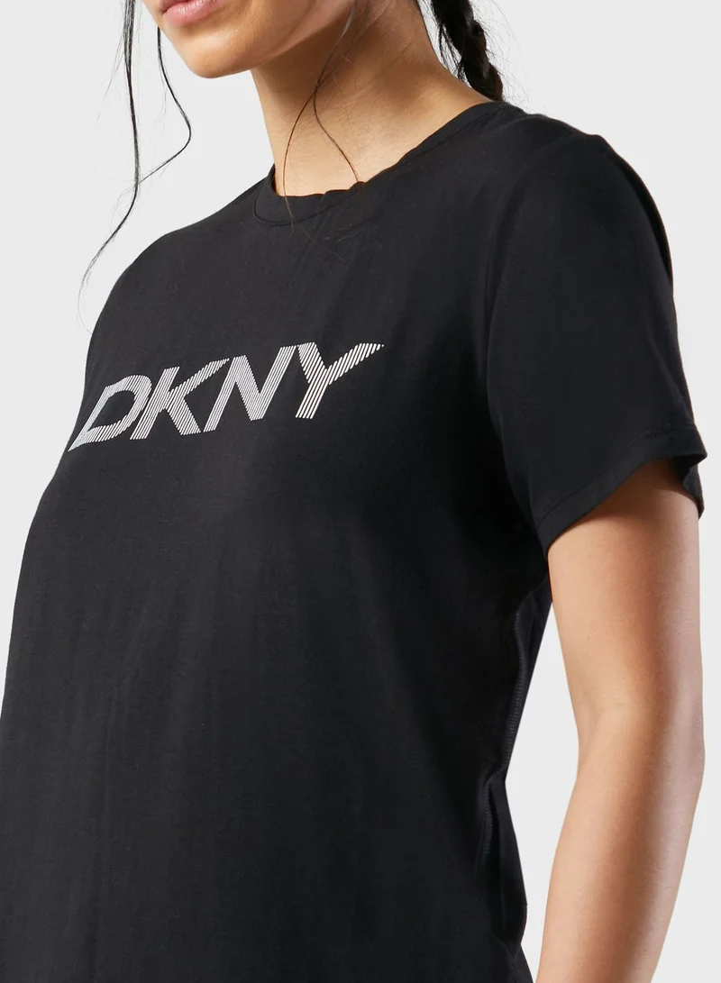 DKNY Crew Neck Logo T-Shirt