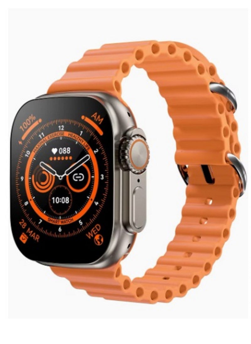 Generic - HK8 Pro Max Smartwatch AMOLED Screen 2.12 Inch 485*520 Pixels - Bluetooth V5.2 - IP68 Waterproof (Gold) - Image 1