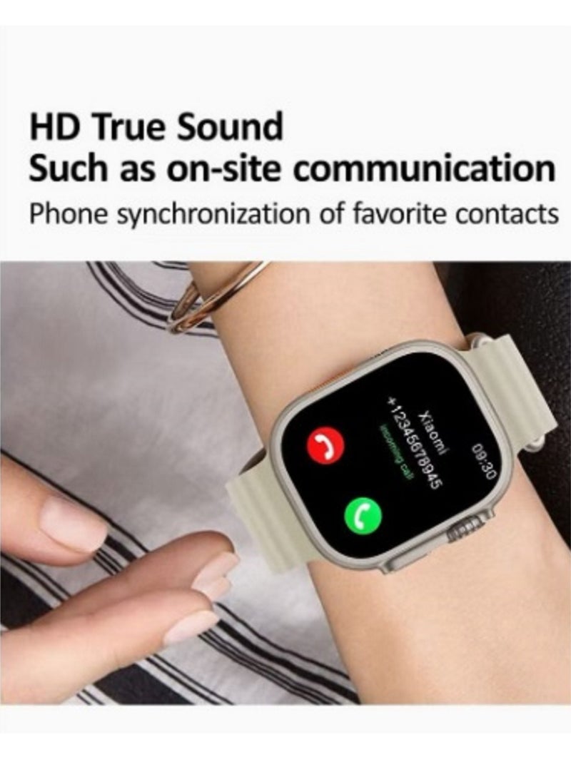 Generic - HK8 Pro Max Smartwatch AMOLED Screen 2.12 Inch 485*520 Pixels - Bluetooth V5.2 - IP68 Waterproof (Gold) - Image 1