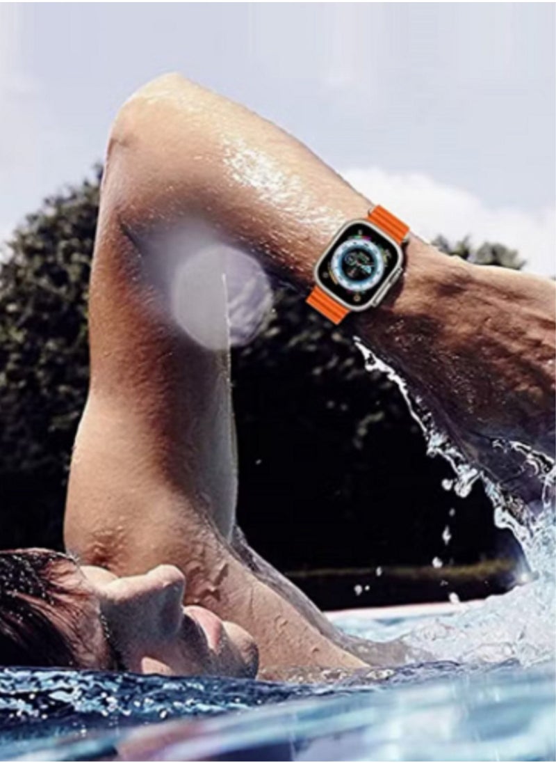 Generic - HK8 Pro Max Smartwatch AMOLED Screen 2.12 Inch 485*520 Pixels - Bluetooth V5.2 - IP68 Waterproof (Gold) - Image 1