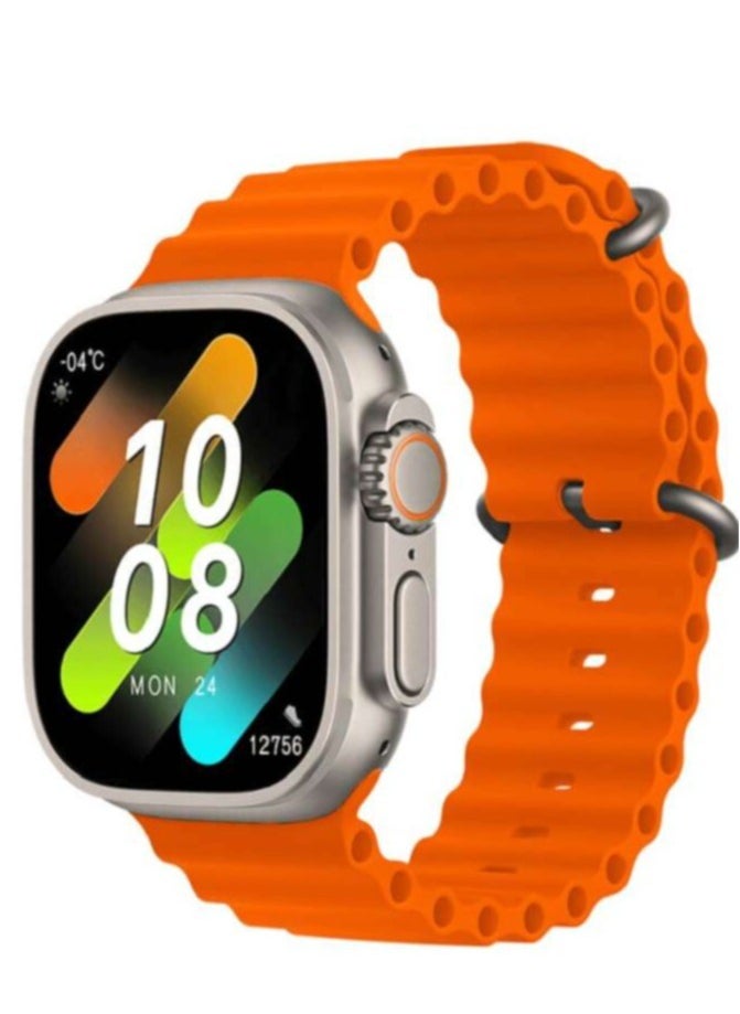 Generic - HK8 Pro Max Smartwatch AMOLED Screen 2.12 Inch 485*520 Pixels - Bluetooth V5.2 - IP68 Waterproof (Gold) - Image 1