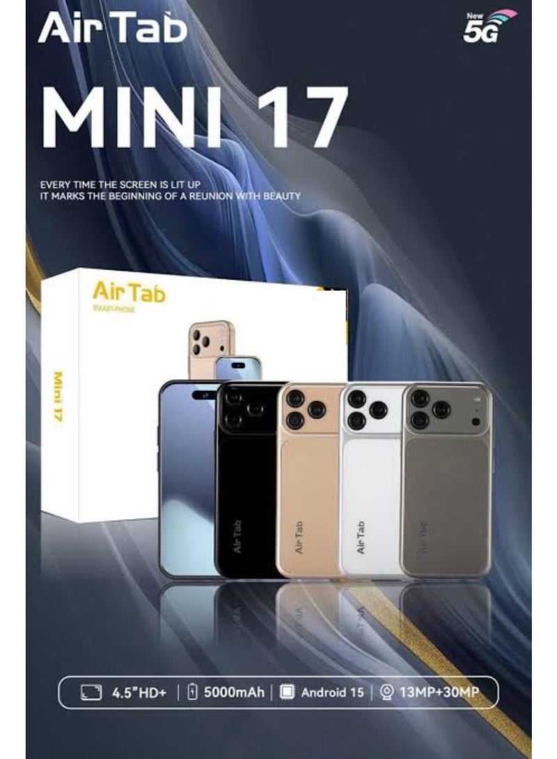 AirTab Mini 17 Super Mini Mobile Phone Android Quad Core Mobile Mini Smartphone Ultra Small Pocket Student Children Men and Women - WHITE - Image 1
