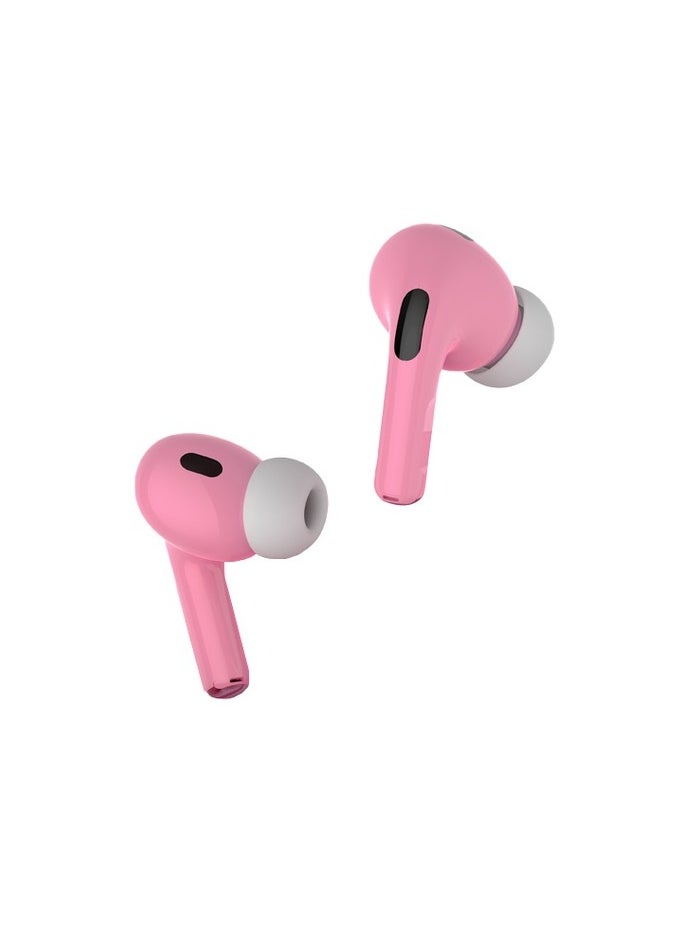 porodo - Earbuds Pro 2 With Touch Display with Environmental Noise Cancellation and ANC / Deep Bass / Touch Control / 20 Hours Working Time /1.47-inch Screen size - Pink - Image 1