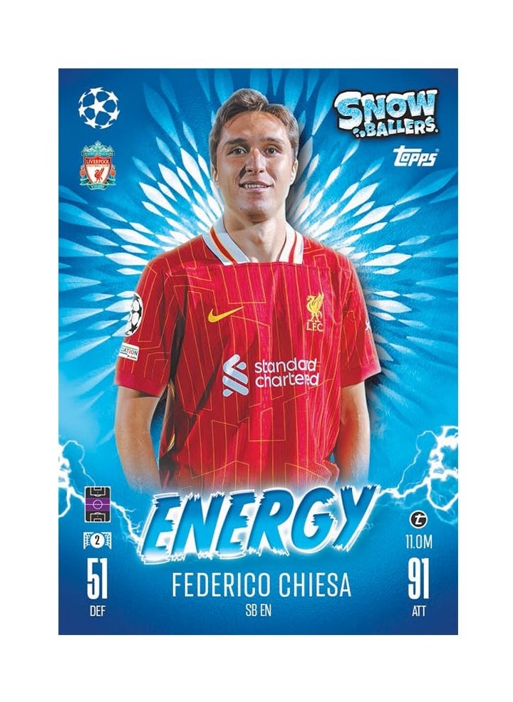 Topps - Topps UEFA Champions League Match Attax Update Collection 24/25 Trading and Collectible Card Game (Snow Ballers Pack #3) - Image 1