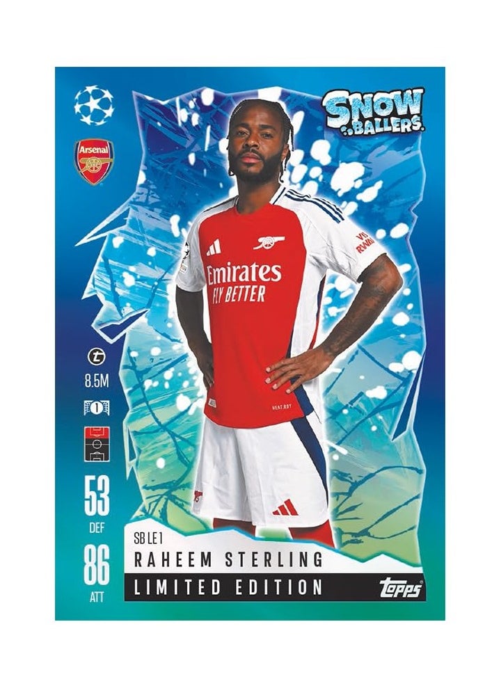 Topps - Topps UEFA Champions League Match Attax Update Collection 24/25 Trading and Collectible Card Game (Snow Ballers Pack #3) - Image 1