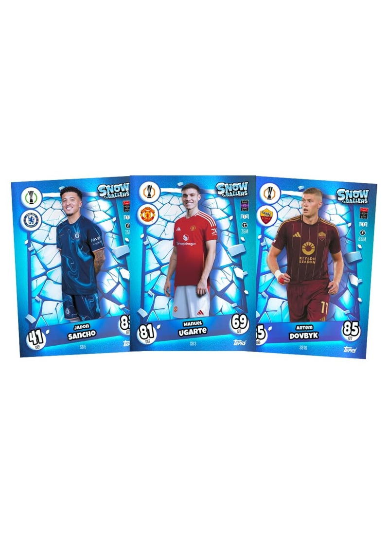 Topps - Topps UEFA Champions League Match Attax Update Collection 24/25 Trading and Collectible Card Game (Snow Ballers Pack #3) - Image 1