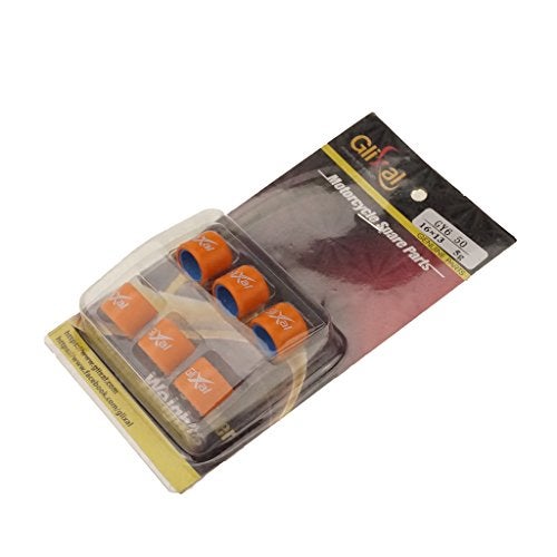 Glixal ATKS-04010 16X13mm High Performance Racing Variator Roller Weights Set 139QMB GY6 50cc - 100cc Scooter Moped ATV (5 gram) - Image 1