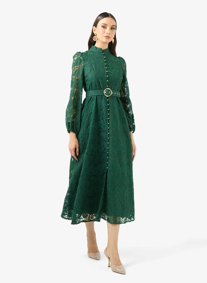 Lace A-line Dress